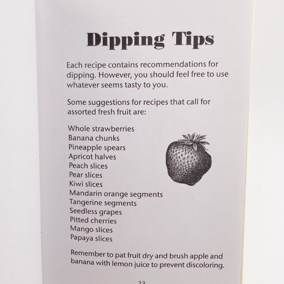 VINTAGE Chocolate Fondue Recipes and Secrets cookbook Y2K 2000s dessert recipes - Picture 9 of 16